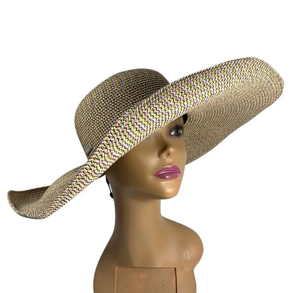 San Diego Hat Co. Womens Multicolor Wide 5.75" Brim Floppy Sun Hat SZ OS - Picture 5 of 9